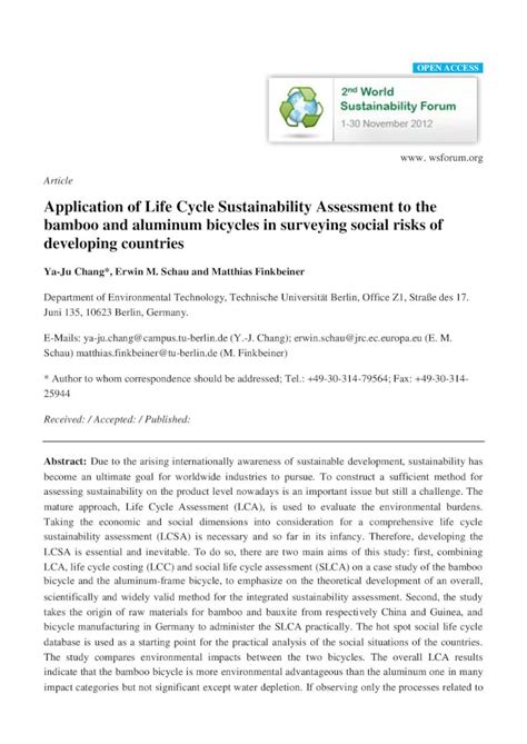 are there life cycle assesments in china